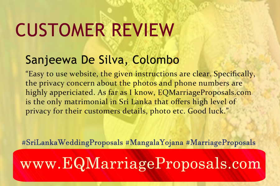 lanka marriage proposal